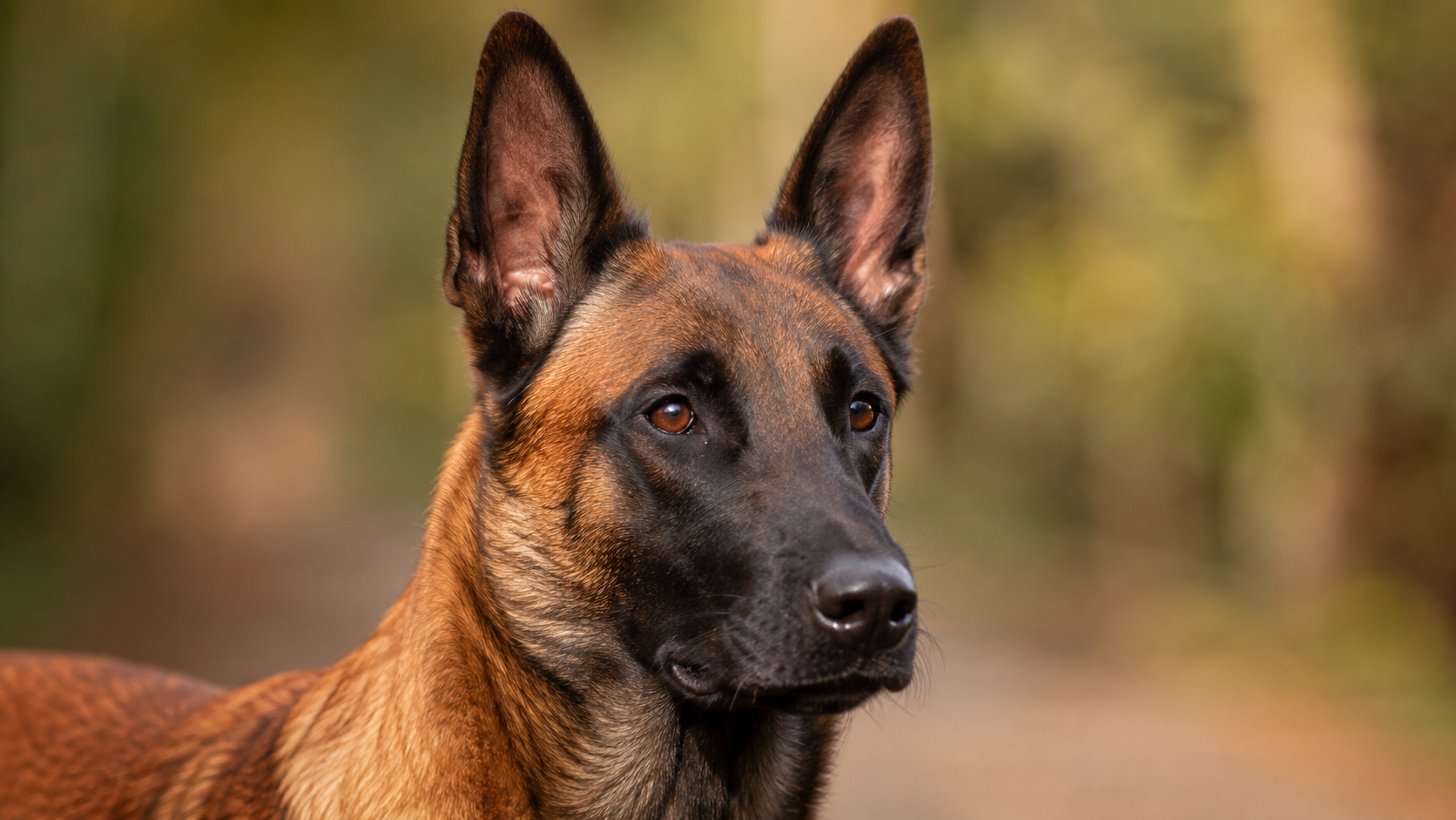 Malinois con manto más rojizo o cálido