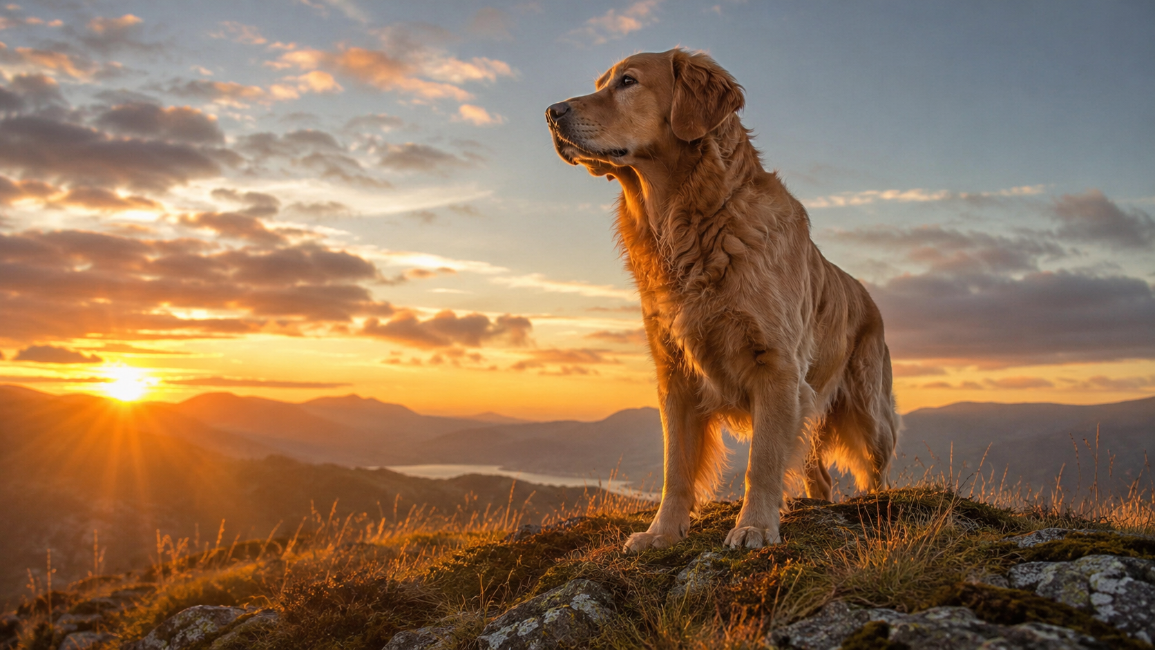 Perro mostrando lealtad y serenidad