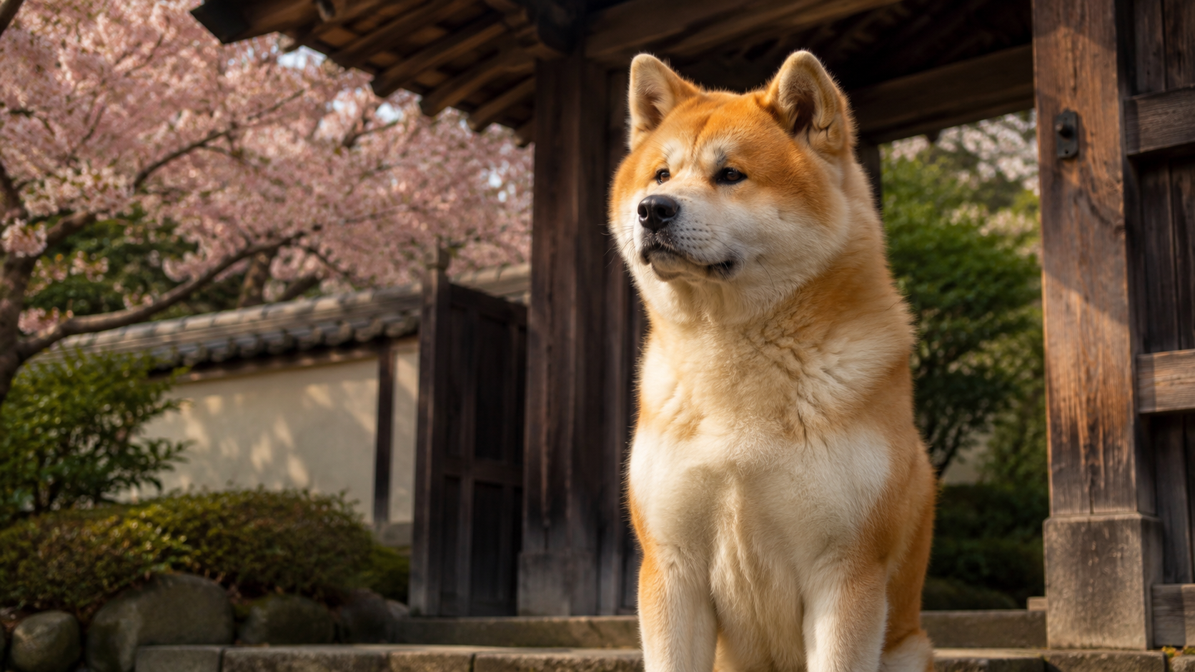 Akita Inu como guardián leal