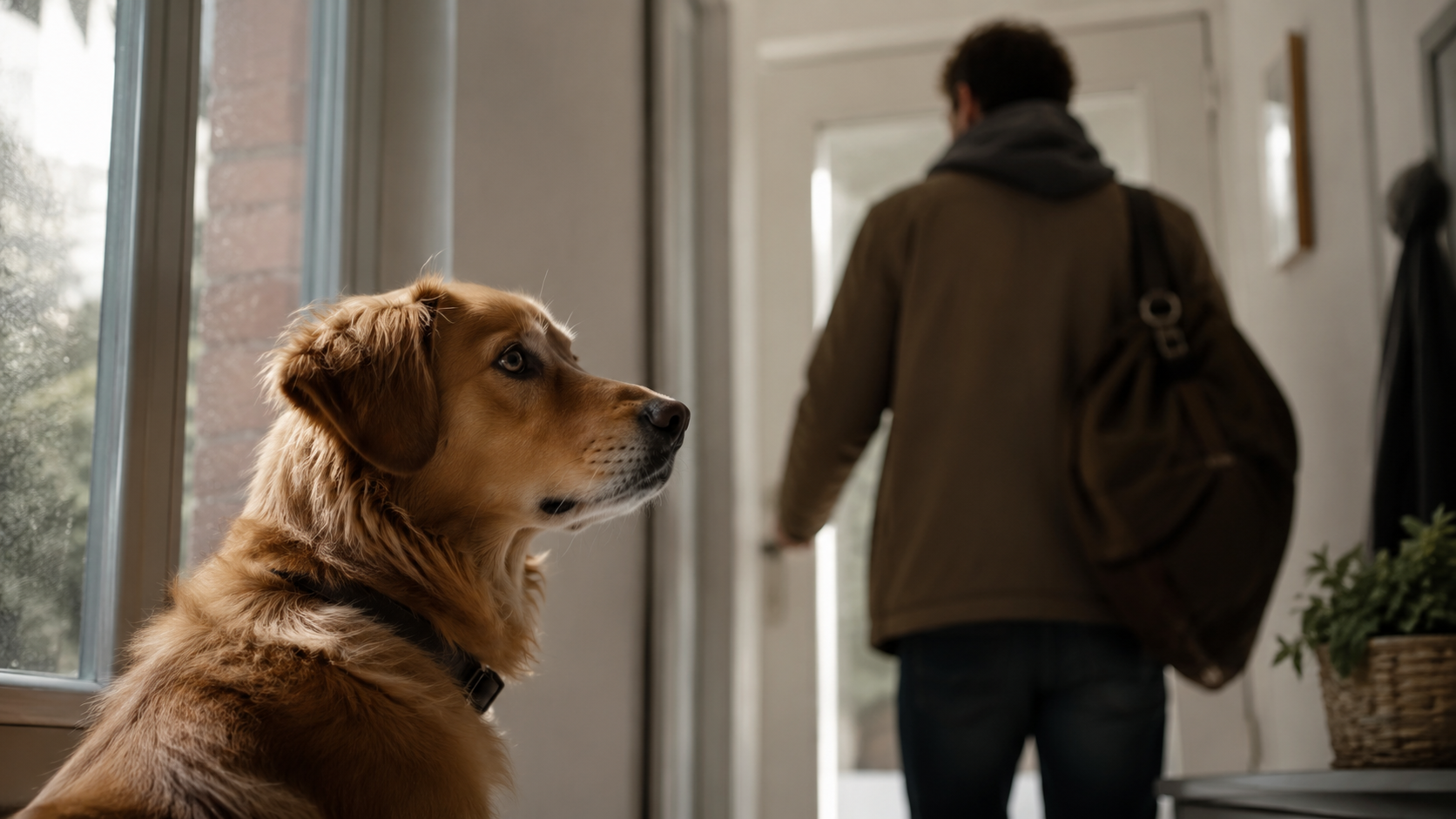 Perro mostrando conexión emocional con su humano