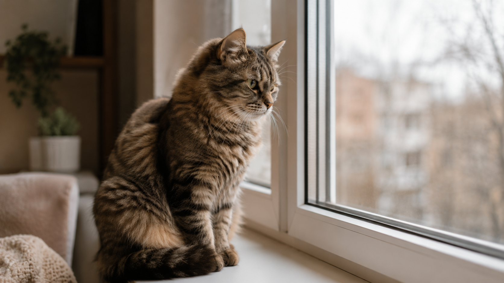 Gato acompañado en un ambiente cálido